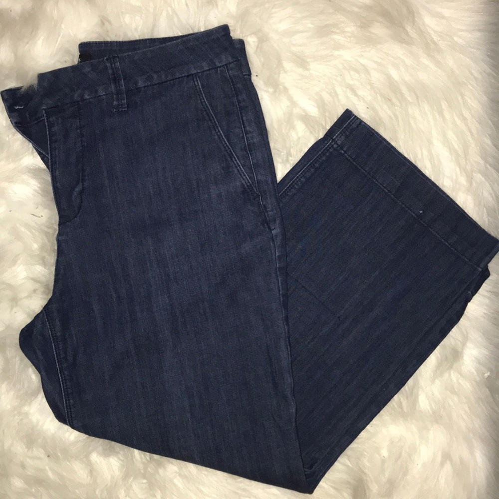 White House black market crop flare jeans